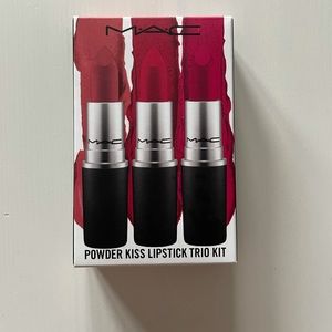 NeW MAC Powder Kiss Lipstick Trio Kit